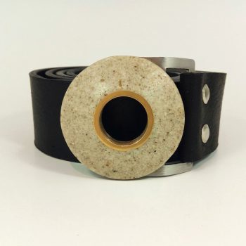 Dámský kožený opasek široký 4 cm