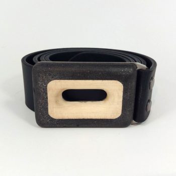Dámský / Pánský páseks přezkou široký 4 cm, černý