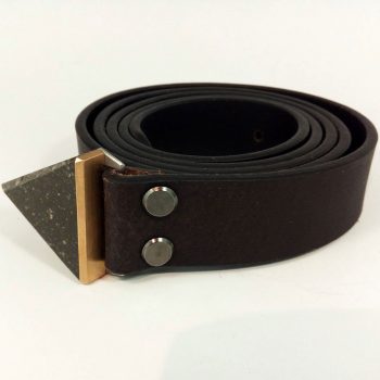 Kožený opasek s přezkou, šíře 3 cm