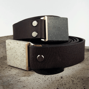 kožené pánské pásky šíře 3 cm s betonovou sponou
